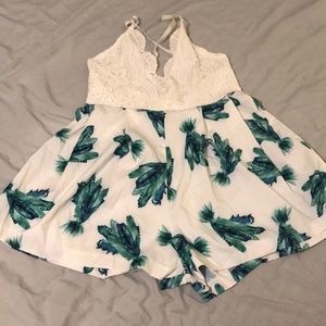Botanical Pattern Romper